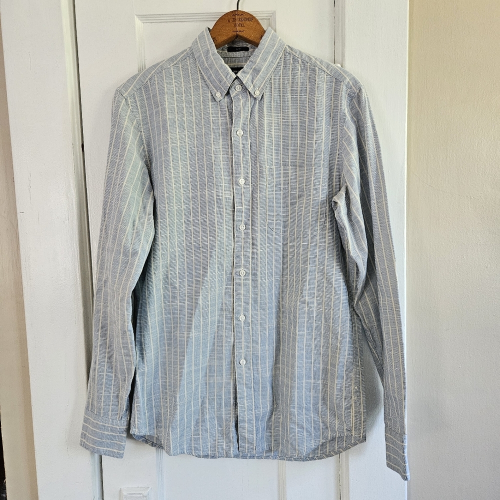 J. Crew stripped button up. Size small